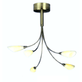 Opal Glass Floral Ceiling Light