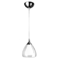 Clear Wineglass Pendant Lights Opal Glass Inner E14 lamp