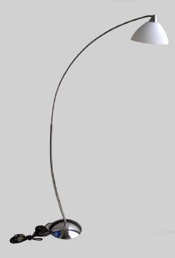 Glass arc floor lamp deals