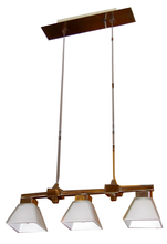 Load image into Gallery viewer, Glass Pyramid Pendant Light with 3W G9 LED Lamps