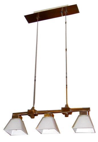 Glass Pyramid Pendant Light with 3W G9 LED Lamps