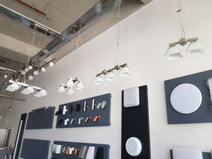 Glass Pyramid Pendant Light with 3W G9 LED Lamps