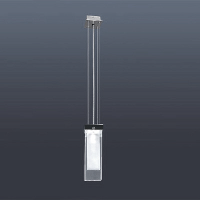 Double glass pendant shop light