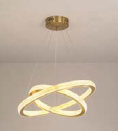 Load image into Gallery viewer, Pendant Crystal Diamond Ring LED Chandelier